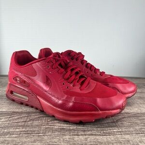 Size 9 - Nike Air Max 90 Ultra Essential Gym Red Womens  Shoes